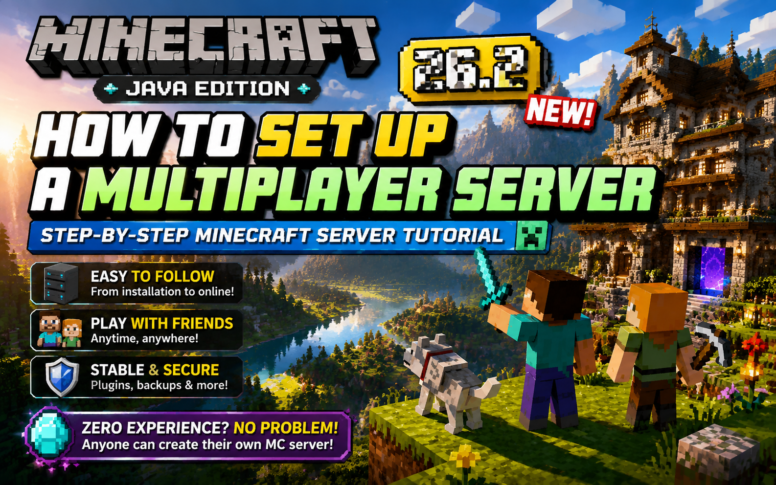 Build Your Own Minecraft 26.2 Server: A Step-by-Step Java Edition Hosting Guide for Beginners