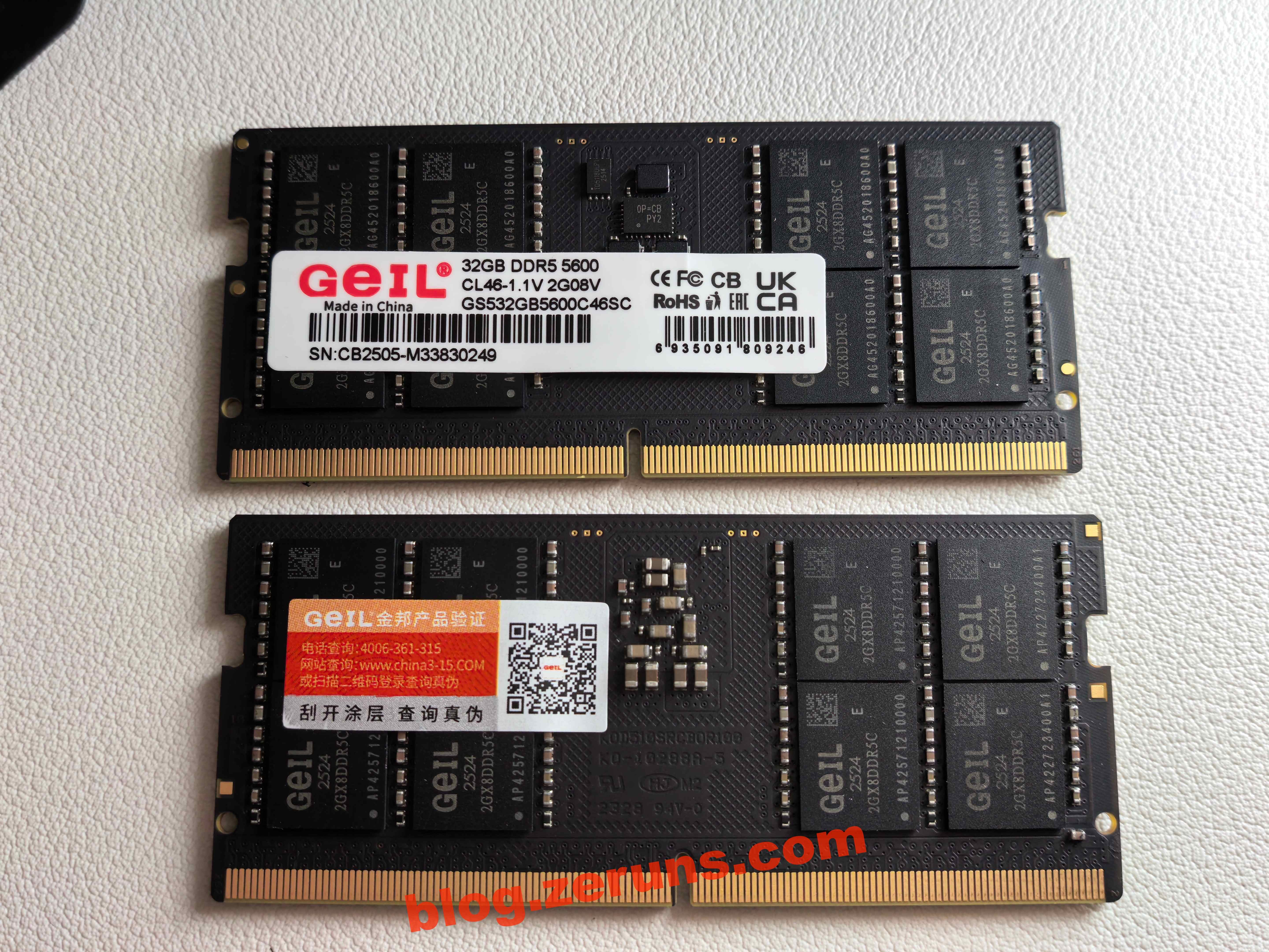 GEIL DDR5 5600MHz 32GB Laptop Memory Module Simple Unboxing & Review